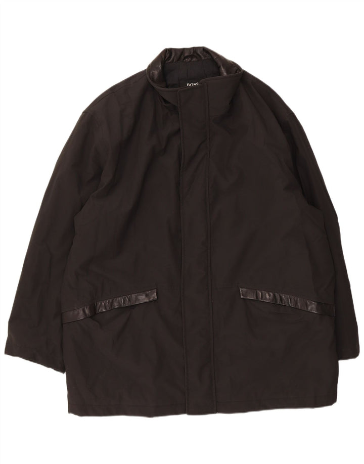 Ανδρικό πανωφόρι Hugo Boss EU 52 XL Μαύρο Polychlorid