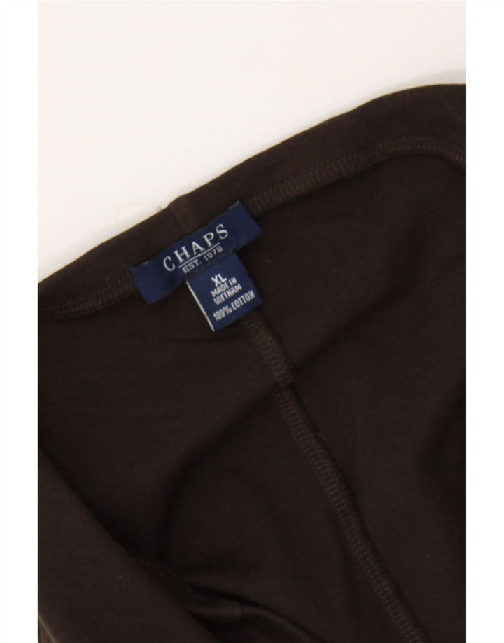 CHAPS Womens Flared Skirt XL W36  Brown Cotton Vintage Chaps and Second-Hand Chaps from Messina Hembry 