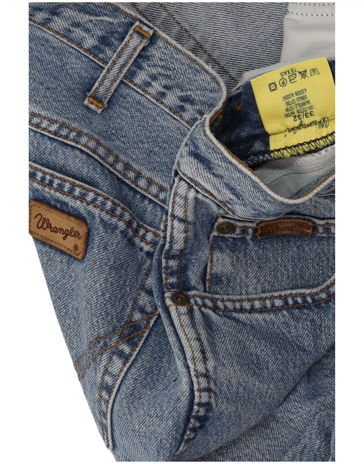WRANGLER Ανδρικό Texas Straight Jeans W33 L32 Μπλε βαμβακερό