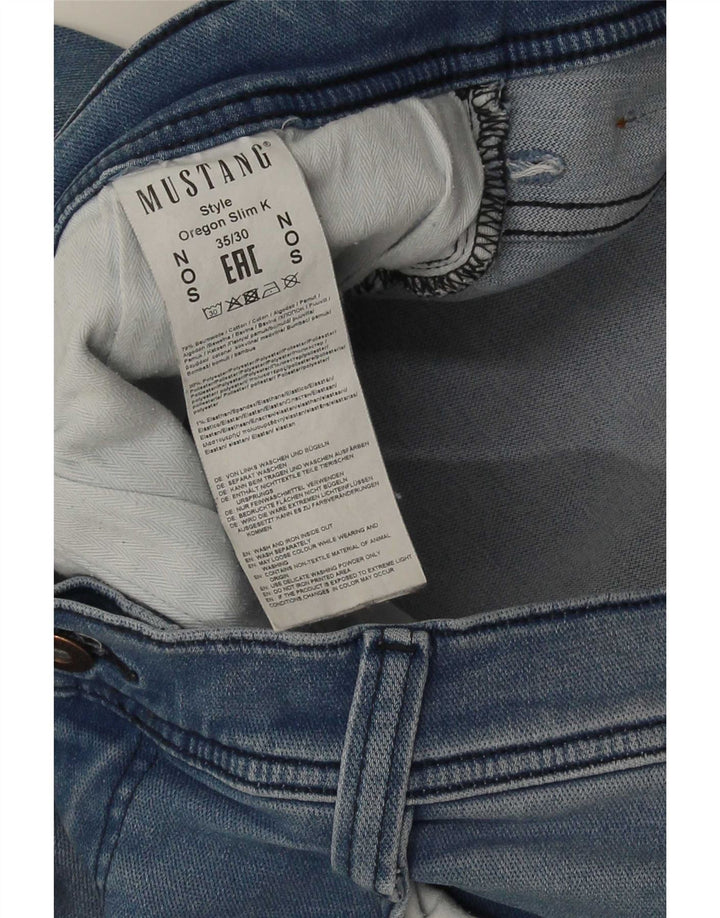 Mustang Ανδρικό Oregon Slim Jeans W35 L30 Blue Cotton