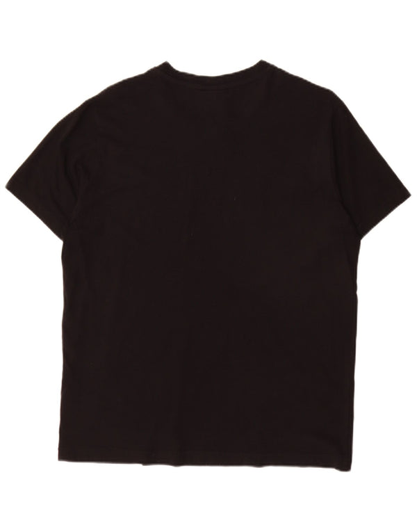 CHAMPION Mens Graphic T-Shirt Top Small Black Cotton