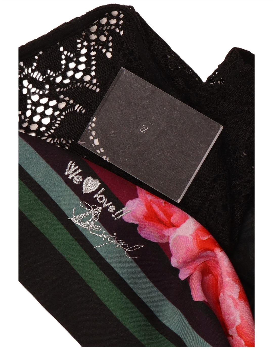 Γυναικείο φόρεμα με γραφική θήκη Desigual EU 38 Medium Black Floral