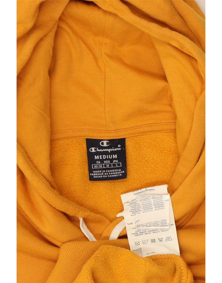 Ανδρικό Champion Graphic Hoodie Jumper από μεσαίο κίτρινο βαμβάκι