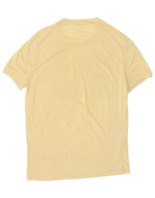 Calvin Klein Jeans Ανδρικό γραφικό T-Shirt Top μεγάλο κίτρινο βαμβακερό