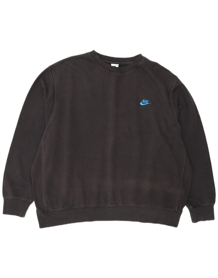 Nike Mens Sweatshirt Jumper 2XL Black Cotton
