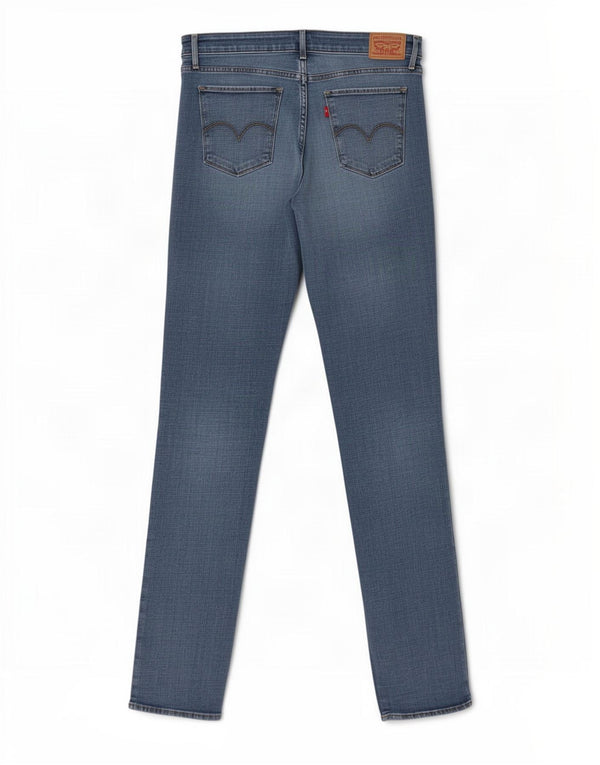 Levi's Womens 712 Slim Jeans W32 L34 Blue Cotton