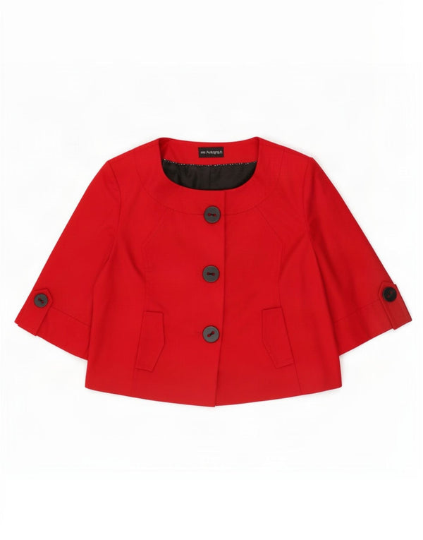 Marks & Spencer Γυναικείο κοντομάνικο μπουφάν Bolero UK 22 3XL κόκκινο