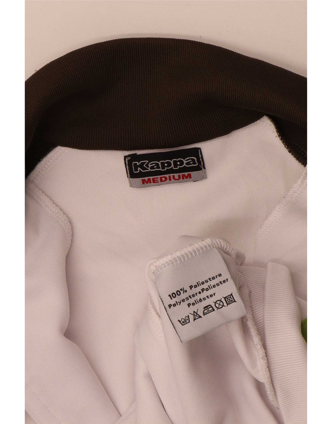 Kappa Γυναικεία αθλητική φόρμα Top Jacket UK 14 Medium White Colourblock Polyester