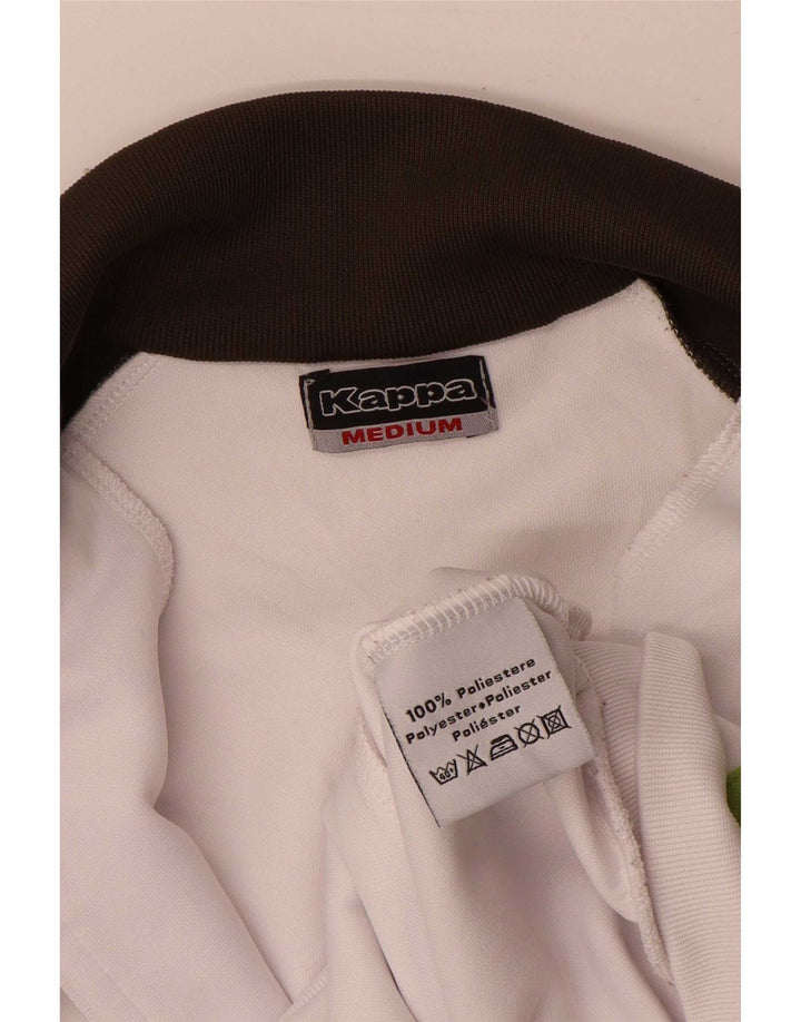 Kappa Γυναικεία αθλητική φόρμα Top Jacket UK 14 Medium White Colourblock Polyester