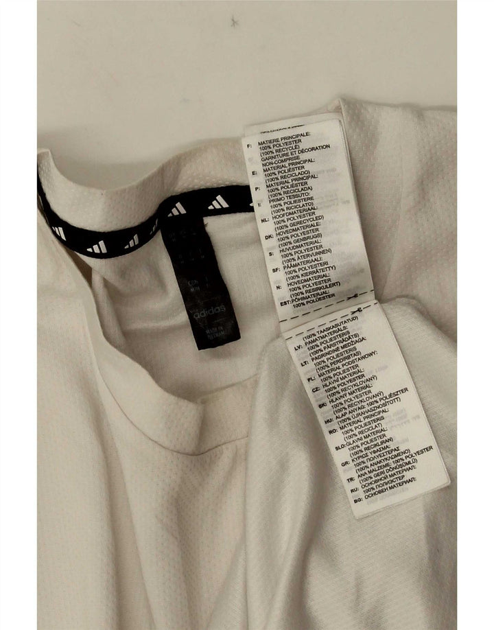 Adidas Ανδρικό T-Shirt Aeroready Τοπ μεσαίο λευκό πολυεστέρας