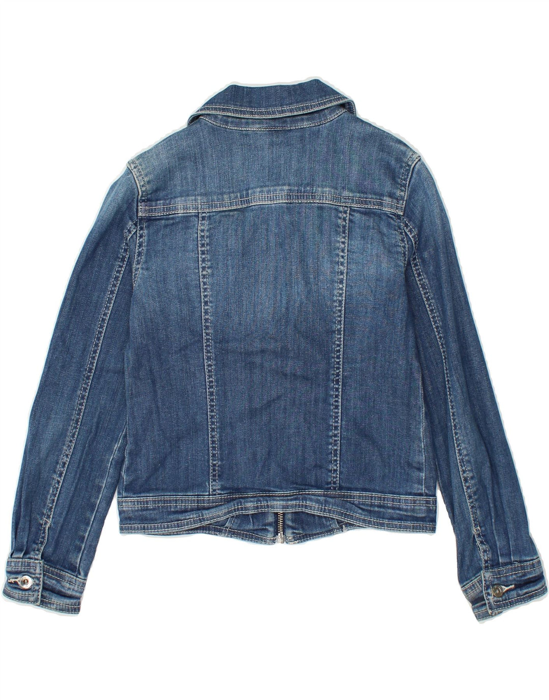 BRUMS Girls Denim Jacket 9-10 Years Blue Cotton Vintage Brums and Second-Hand Brums from Messina Hembry 
