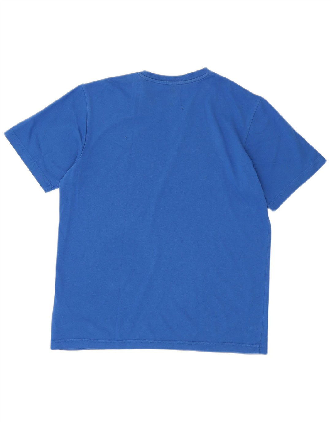 Adidas Ανδρικό γραφικό T-Shirt Climalite Top από μεσαίο μπλε βαμβακερό