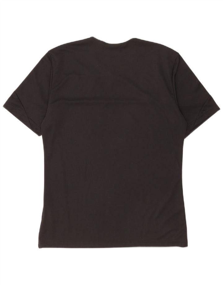 Adidas Ανδρικό T-Shirt Climalite Top Small Black Colourblock Πολυεστέρας