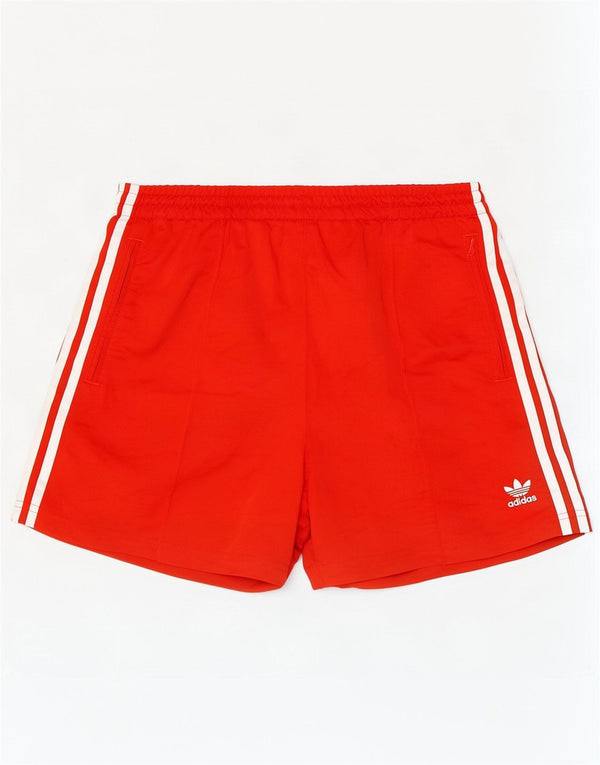 Γυναικείο αθλητικό σορτς Adidas UK 16/18 μεγάλο κόκκινο πολυεστέρα