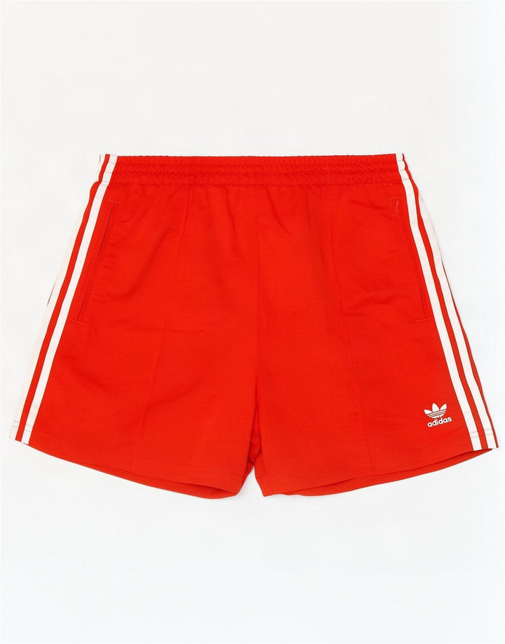 Γυναικείο αθλητικό σορτς Adidas UK 16/18 μεγάλο κόκκινο πολυεστέρα