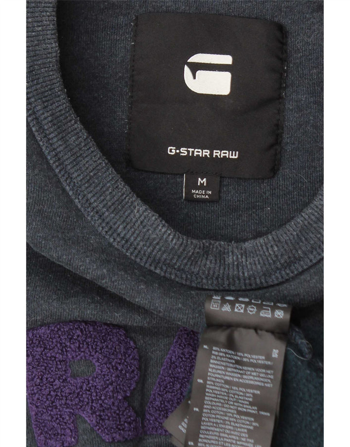 Ανδρικό γραφικό φούτερ G-Star Jumper Medium Navy Blue βαμβακερό
