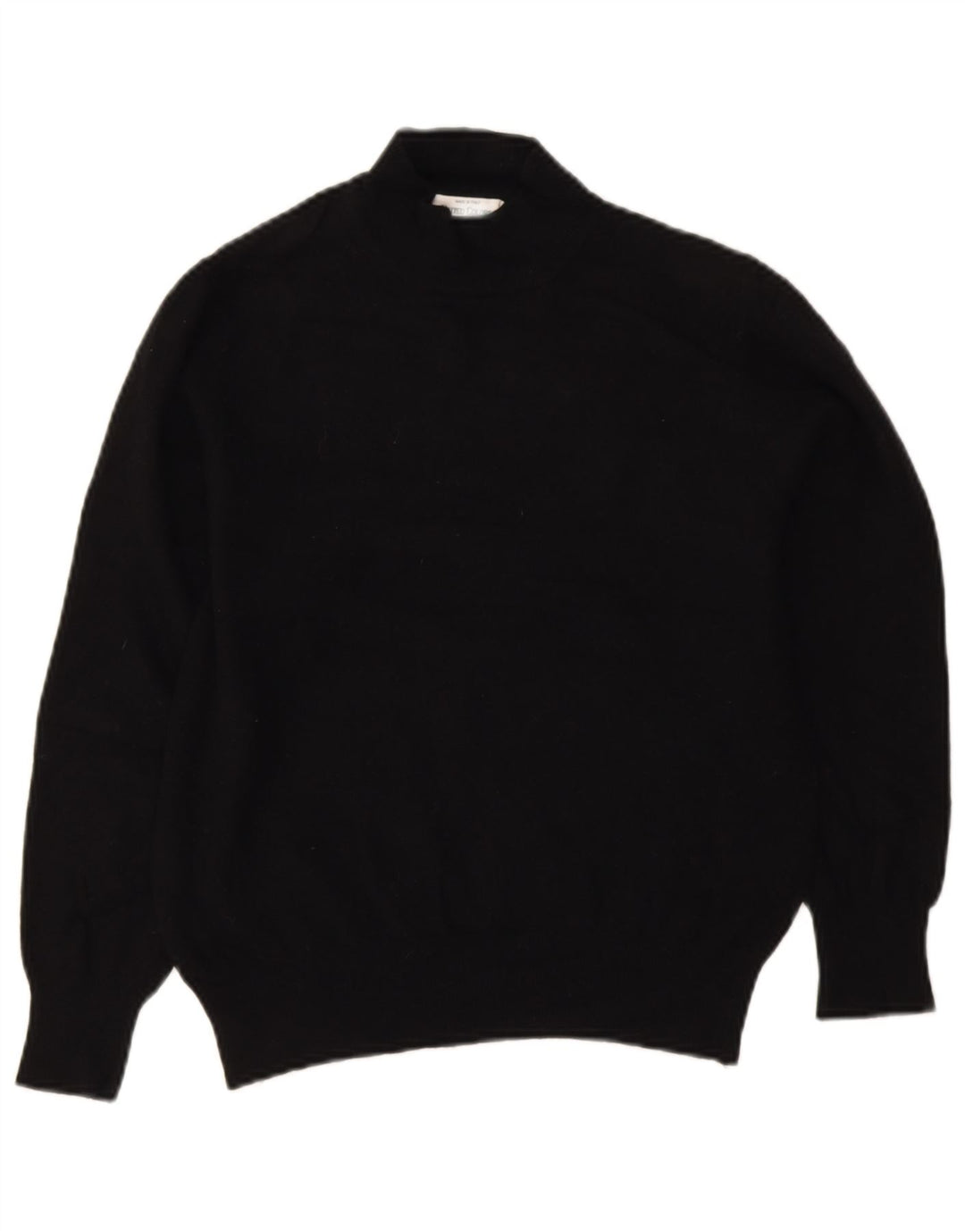 Γυναικείο πουλόβερ με λαιμόκοψη Benetton UK 10 Small Black