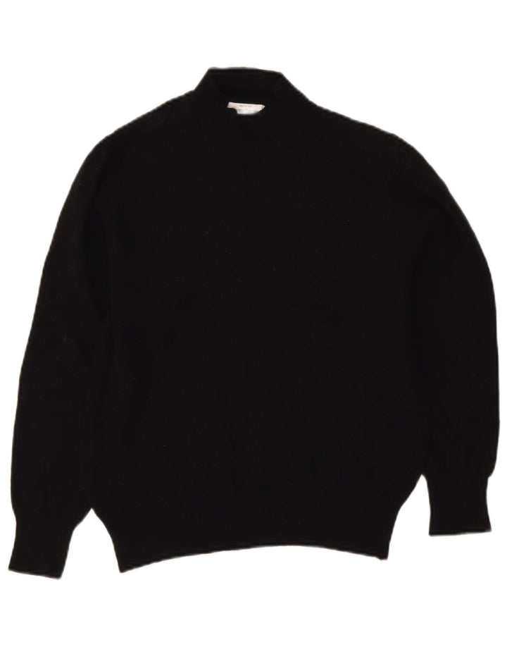 Γυναικείο πουλόβερ με λαιμόκοψη Benetton UK 10 Small Black