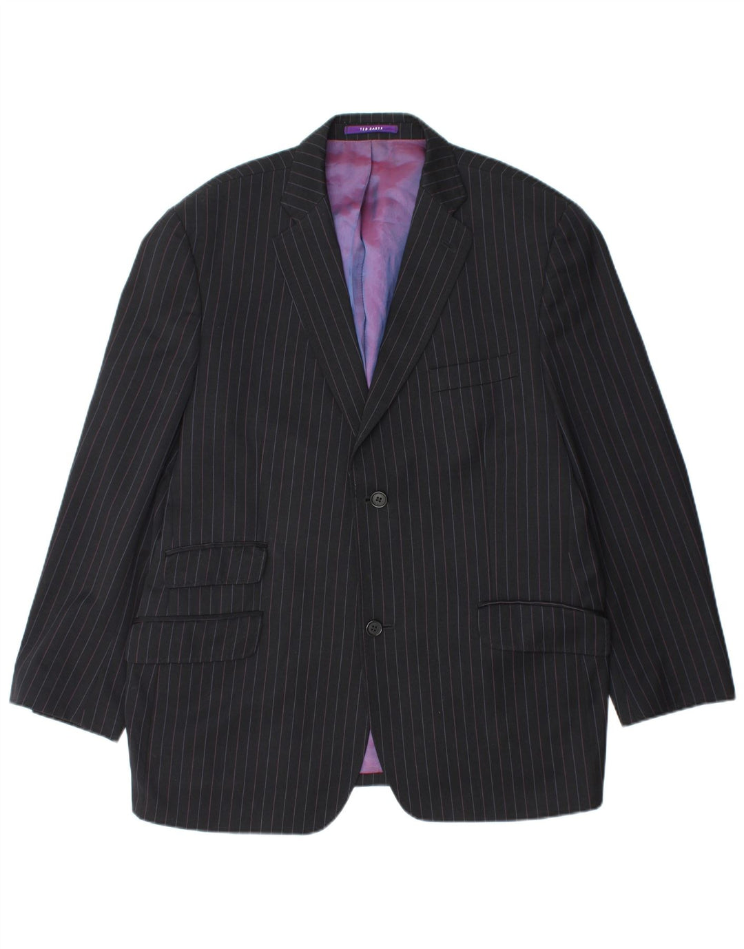 TED BAKER Ανδρικό σακάκι με 2 κουμπιά σακάκι UK 44 2XL Μαύρο μαλλί