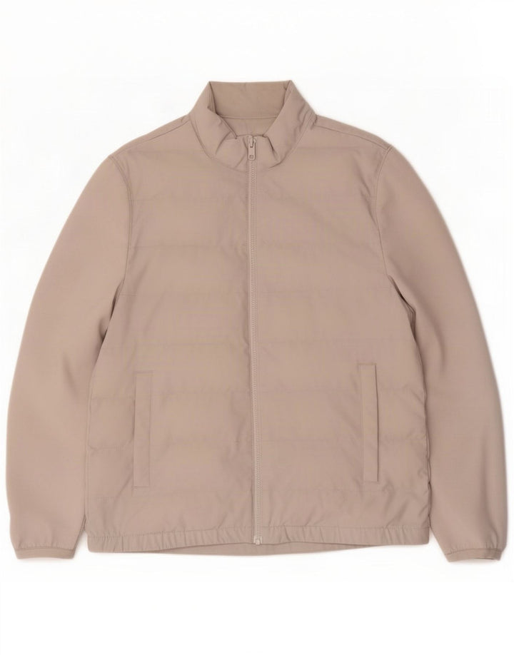 Zara Ανδρικό μπουφάν με επένδυση UK 38 Medium Grey Polyester