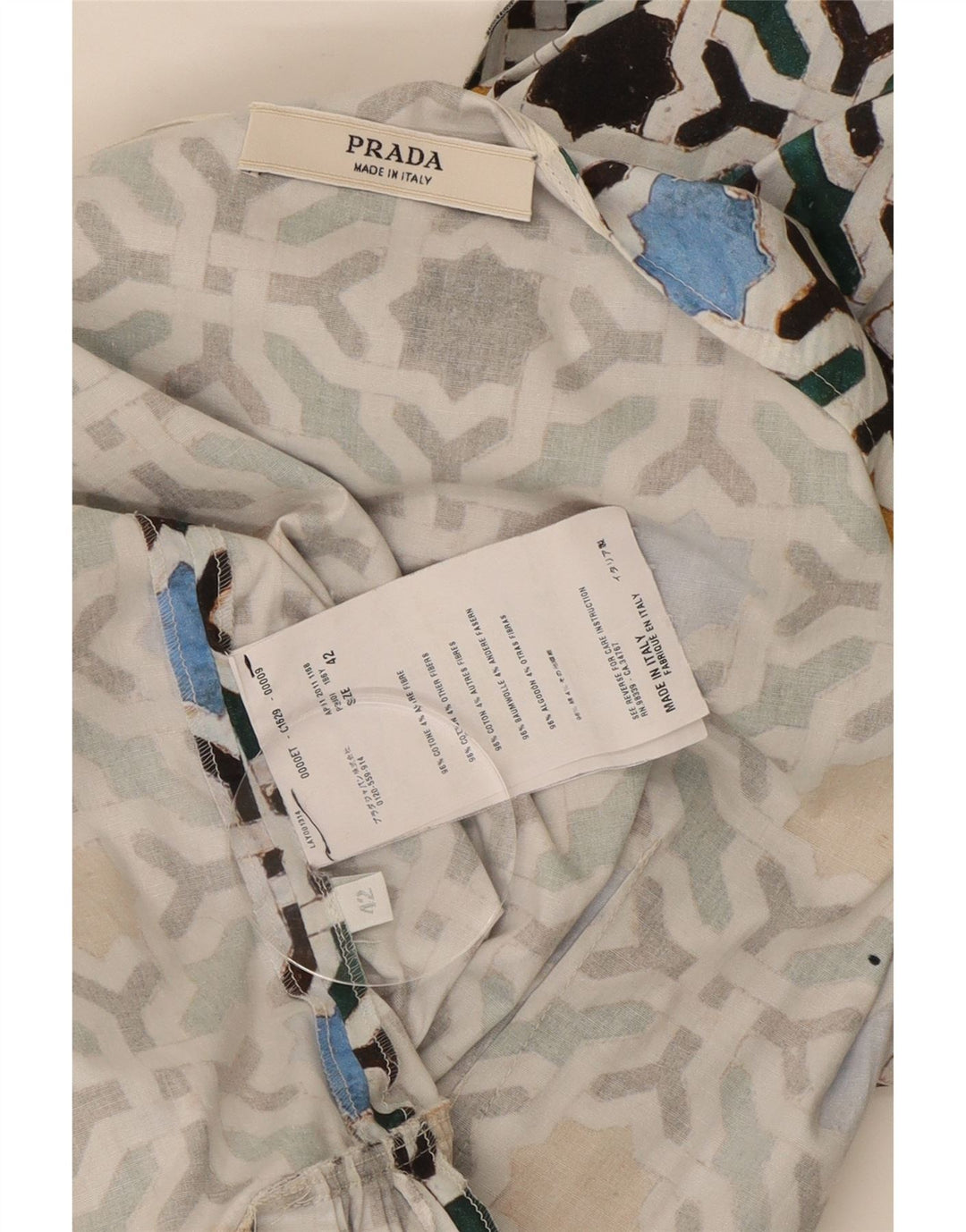 Prada Γυναικείο Sundress IT 42 Μεσαίο Πολύχρωμο Γεωμετρικό Βαμβάκι