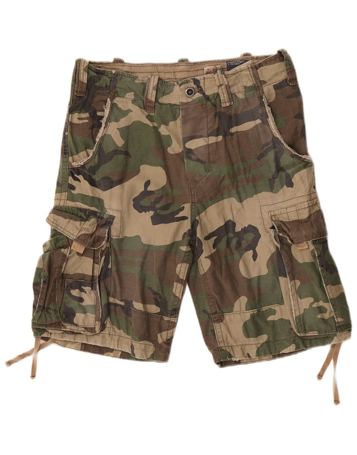 Jack & Jones Ανδρικό σορτς Cargo Medium W32 Χακί Καμουφλάζ Βαμβακερό