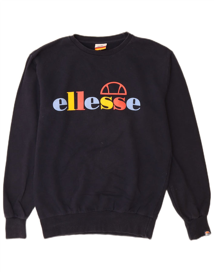 Ανδρικό γραφικό φούτερ Ellesse Jumper Medium Navy Blue Βαμβακερό