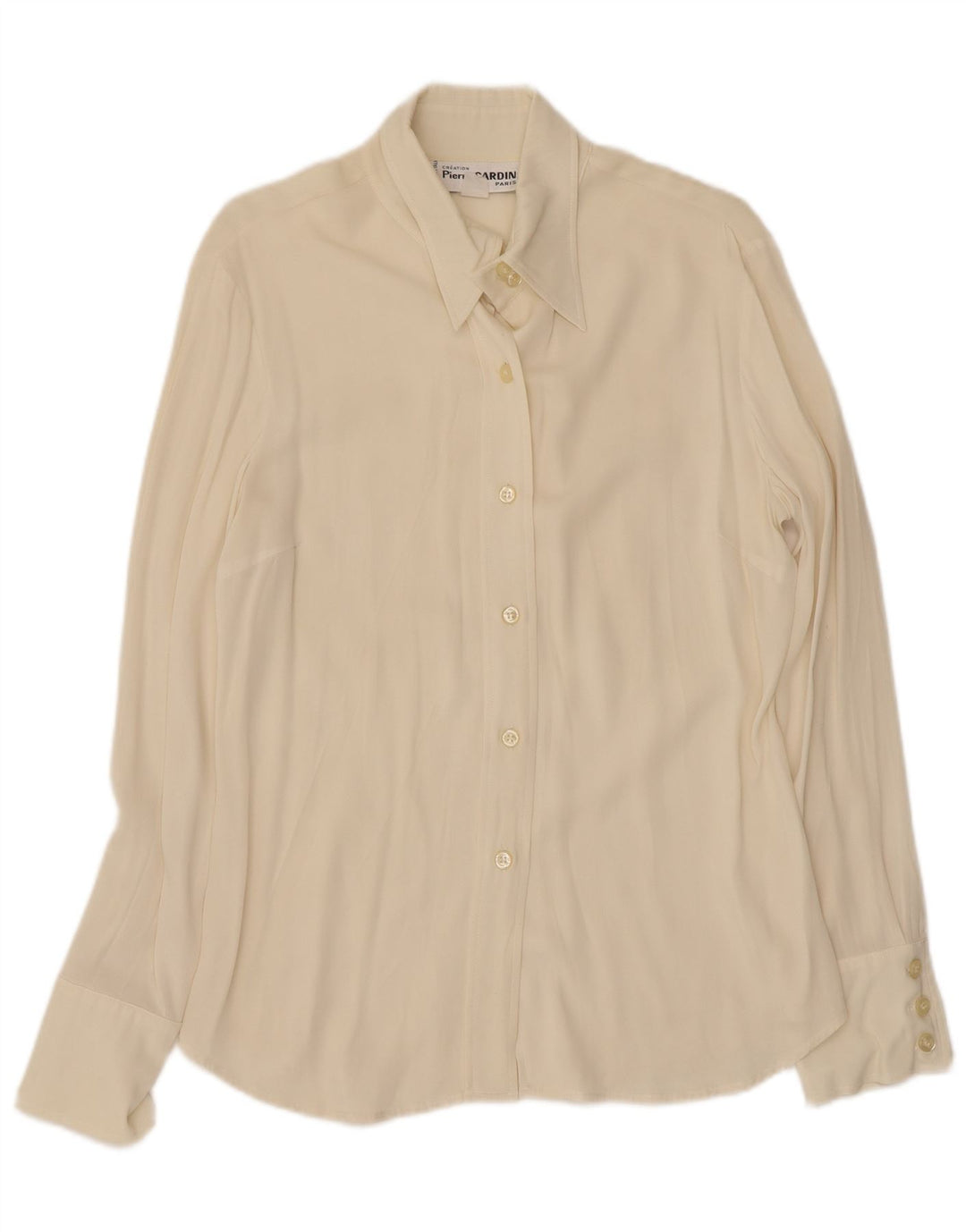 Pierre Cardin Γυναικείο πουκάμισο Μπλούζα UK 12 Medium Off White