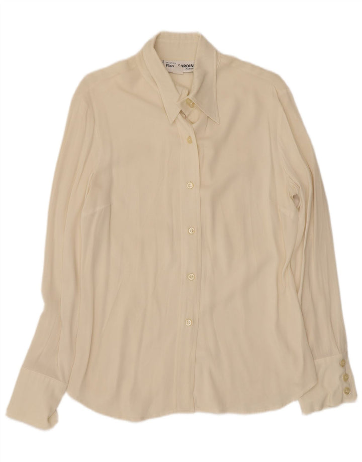 Pierre Cardin Γυναικείο πουκάμισο Μπλούζα UK 12 Medium Off White