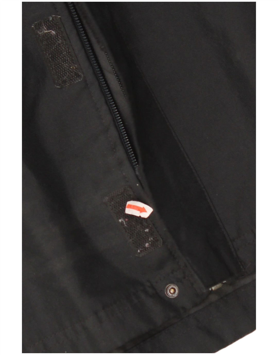 NIKE Boys Hooded Rain Jacket 12-13 Years Large Black Colorblock Polyester