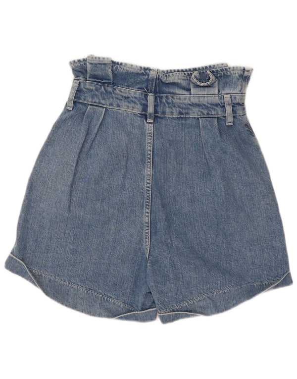 Γυναικείο ψηλόμεσο τζιν σορτς Topshop UK 8 Small W25 Μπλε βαμβακερό