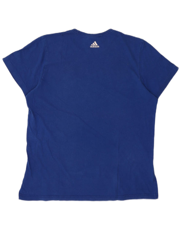 Ανδρικό γραφικό T-Shirt Adidas Top XL Μπλε βαμβακερό