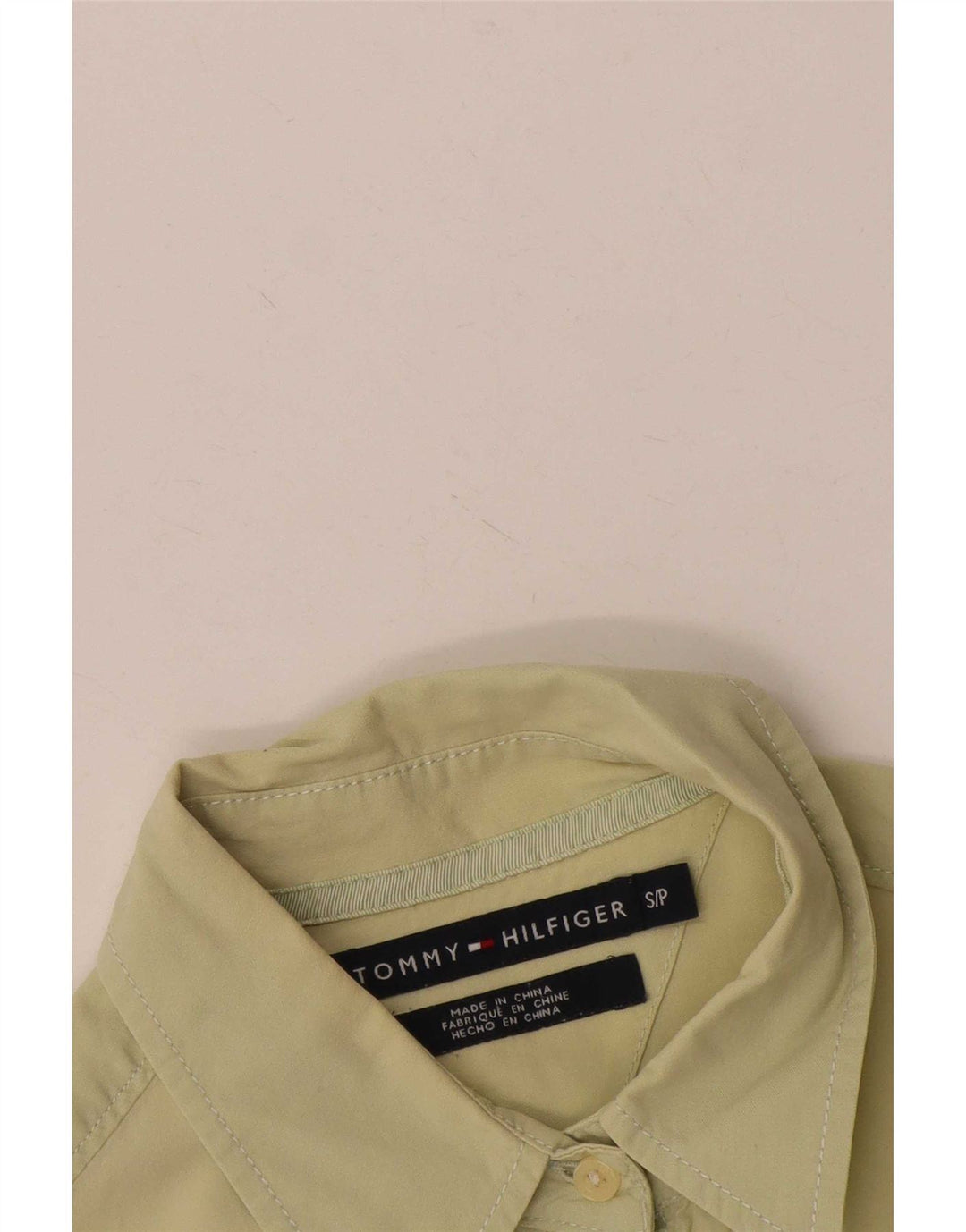 Tommy Hilfiger γυναικείο πουκάμισο UK 10 Small Yellow