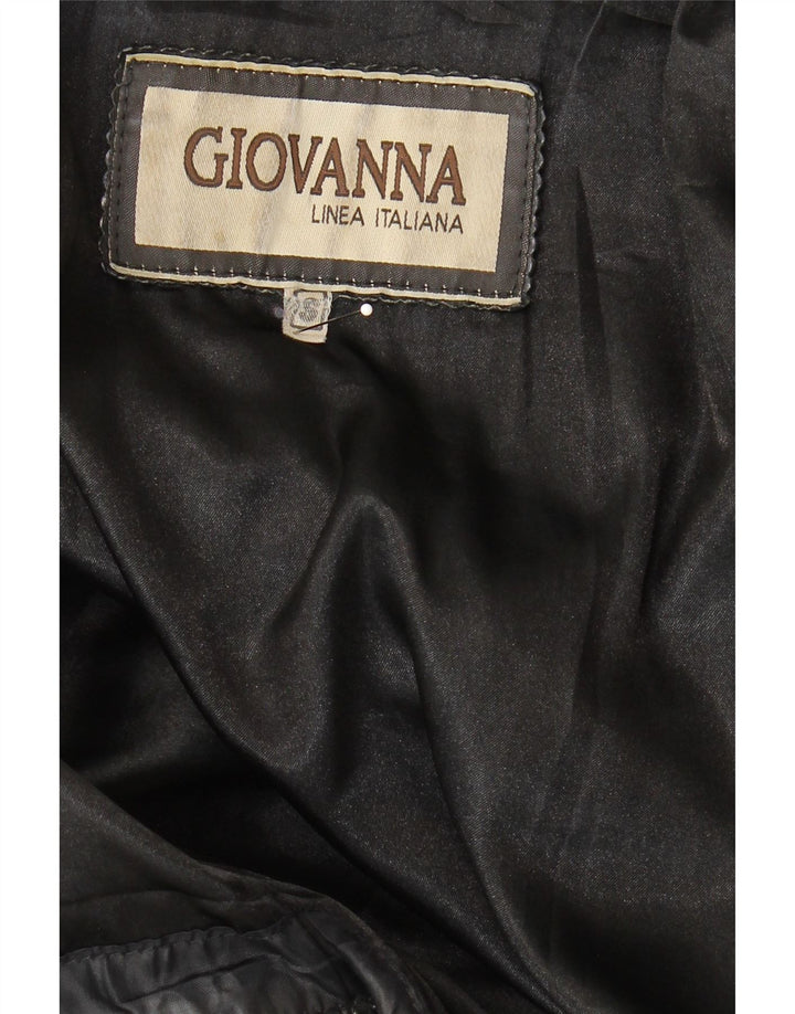 Vintage Ανδρικό Δερμάτινο Μπουφάν UK 36 Small Black