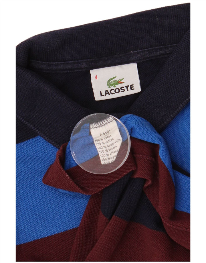 Ανδρικό μπλουζάκι ράγκμπι πόλο Lacoste, Μέγεθος 4, Μεσαίο πολύχρωμο ριγέ