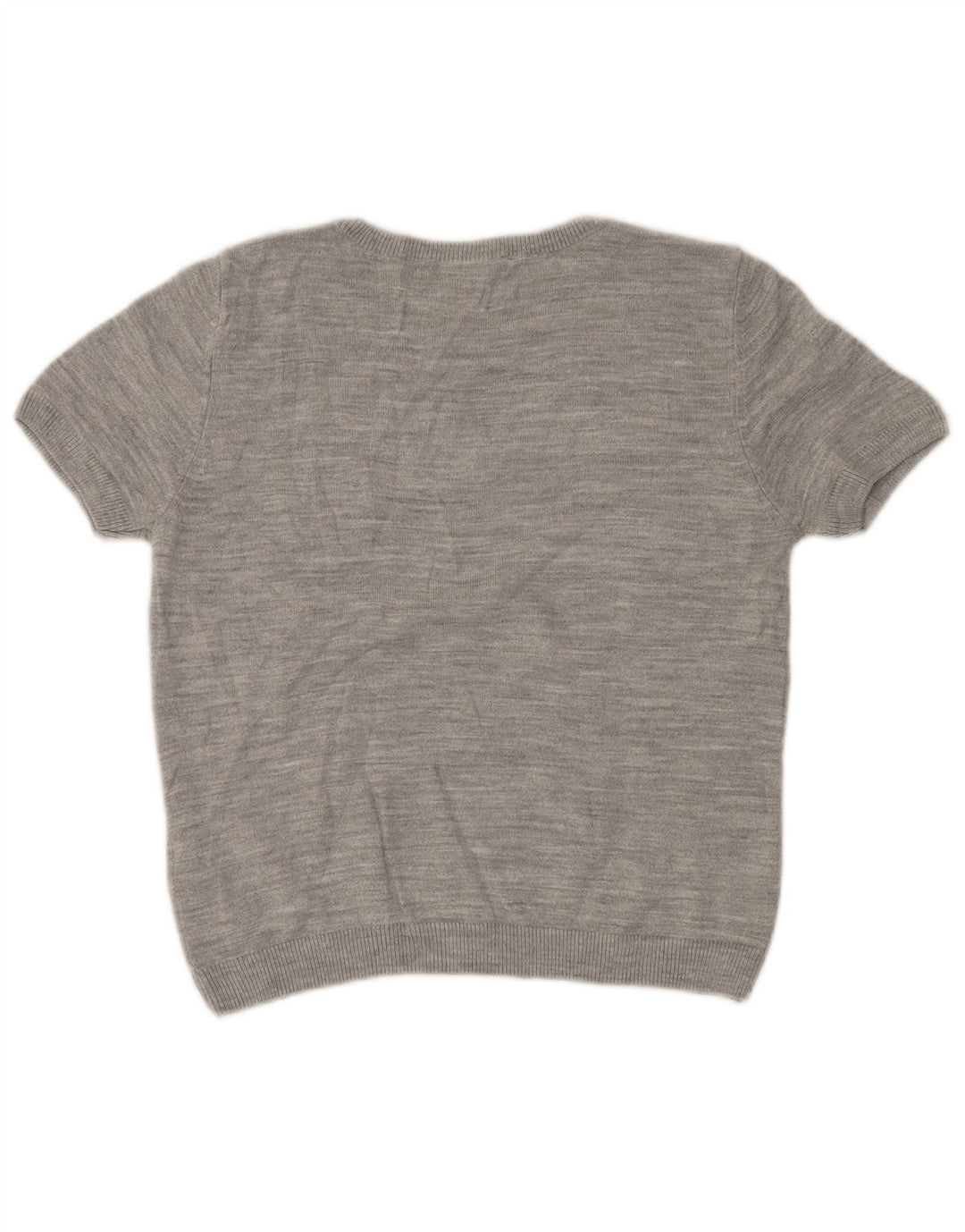 MARKS & SPENCER Γυναικείο πουλόβερ Crop Crew Neck Jumper UK 12 Medium Grey