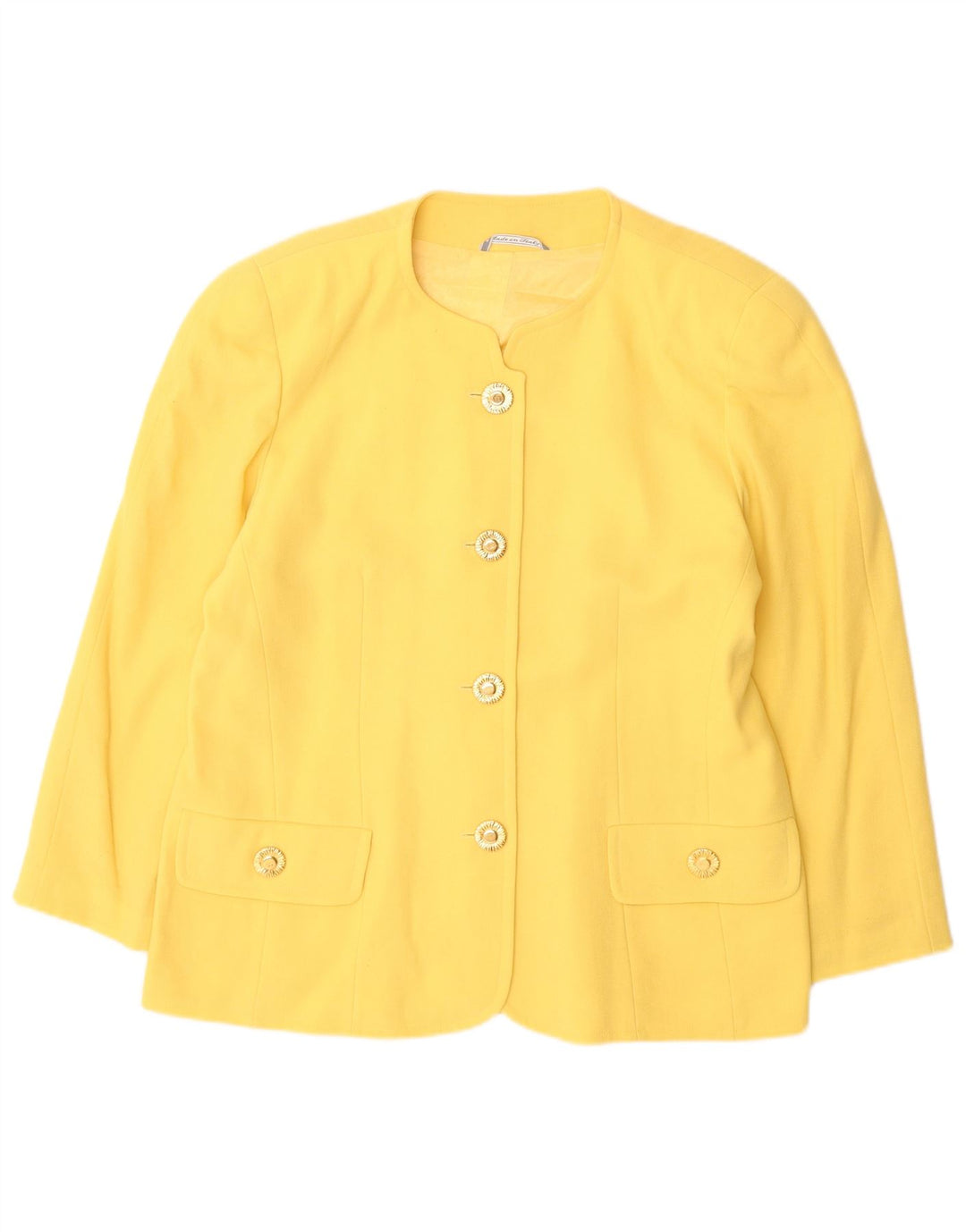 Vintage γυναικείο σακάκι blazer UK 16 Large Yellow