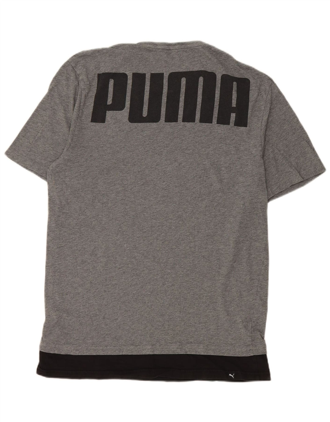 Ανδρικό γραφικό μπλουζάκι Puma Τοπ μεσαίου γκρι χρώματος βαμβακερό