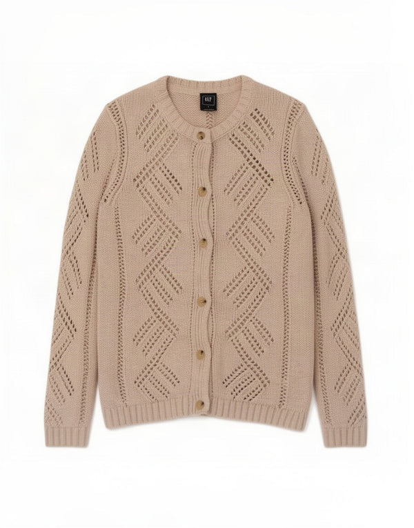 Γυναικεία ζακέτα Gap UK 10 Small Beige Cotton