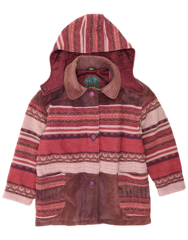 Henri Rossi Γυναικείο Αντιανεμικό Μπουφάν EU 42 Μεγάλο Δέρμα πολύχρωμο