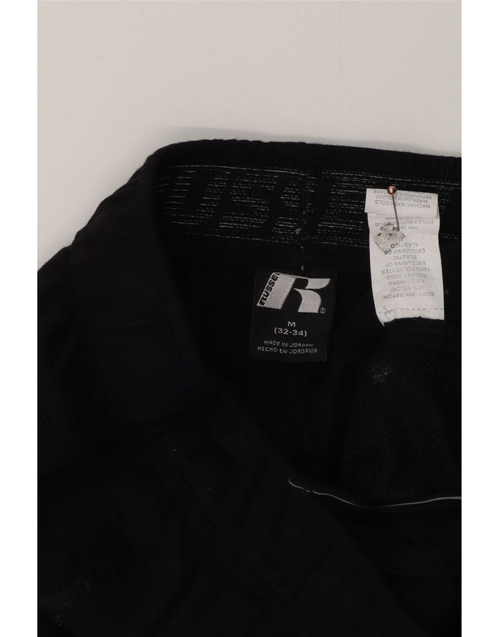 Ανδρική αθλητική φόρμα RUSSELL ATHLETIC Παντελόνι Joggers Medium Black Rayon
