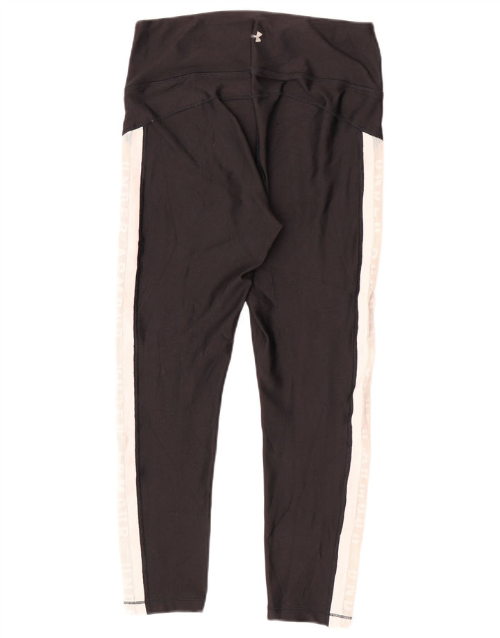 Under Armour Γυναικεία γραφικά Κάπρι Κολάν UK 12 Medium Black Colourblock