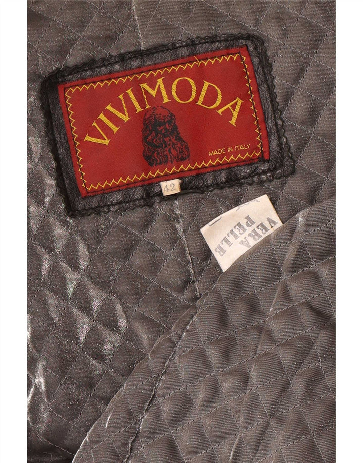 Vintage Γυναικείο Oversized Διπλό Μπουφάν Military IT 42 Μεσαίο Μαύρο