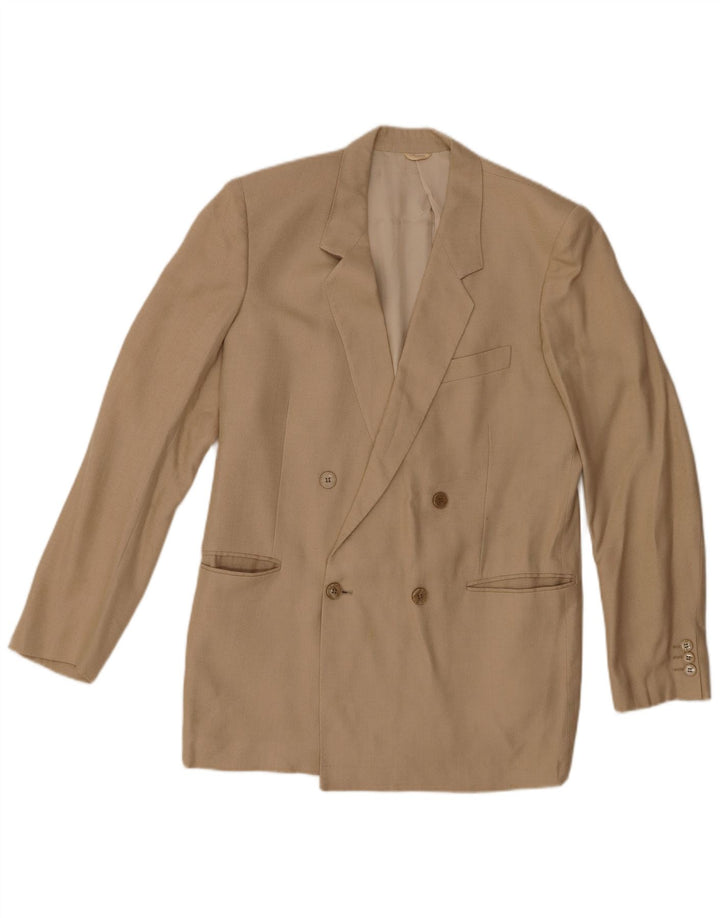 Vintage Ανδρικό σακάκι Blazer με διπλό στήθος UK 36 Small Brown Wool