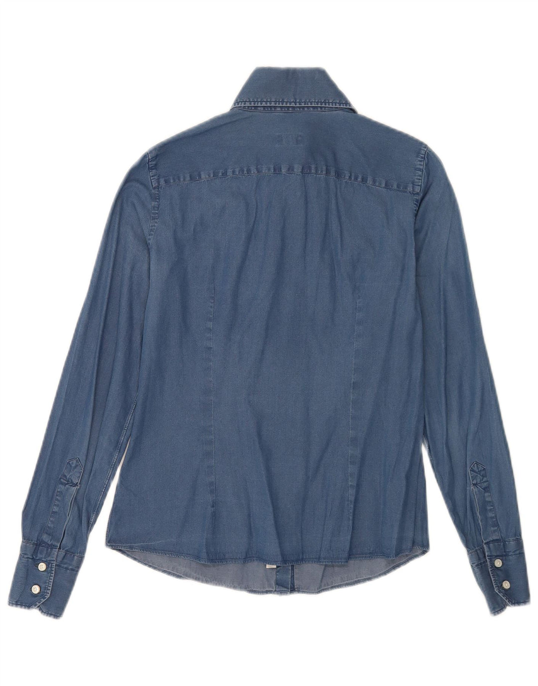 Barba Γυναικείο Τζιν Πουκάμισο IT 42 Μεσαίο Μπλε Βαμβακερό