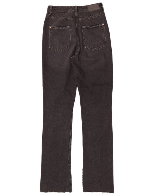 Zara Γυναικείο τζιν μποτάκι με ψηλόμεσο EU 38 Small W28 L34 μαύρο βαμβακερό