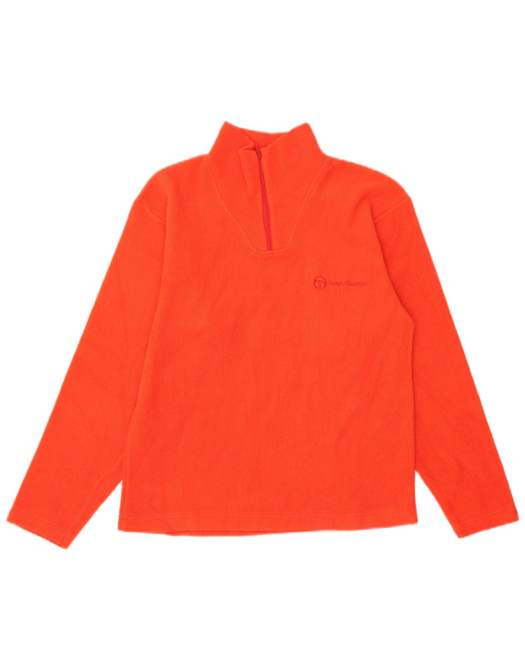 Sergio Tacchini γυναικείο φερμουάρ φλις λαιμόκοψη UK 14 Medium Orange