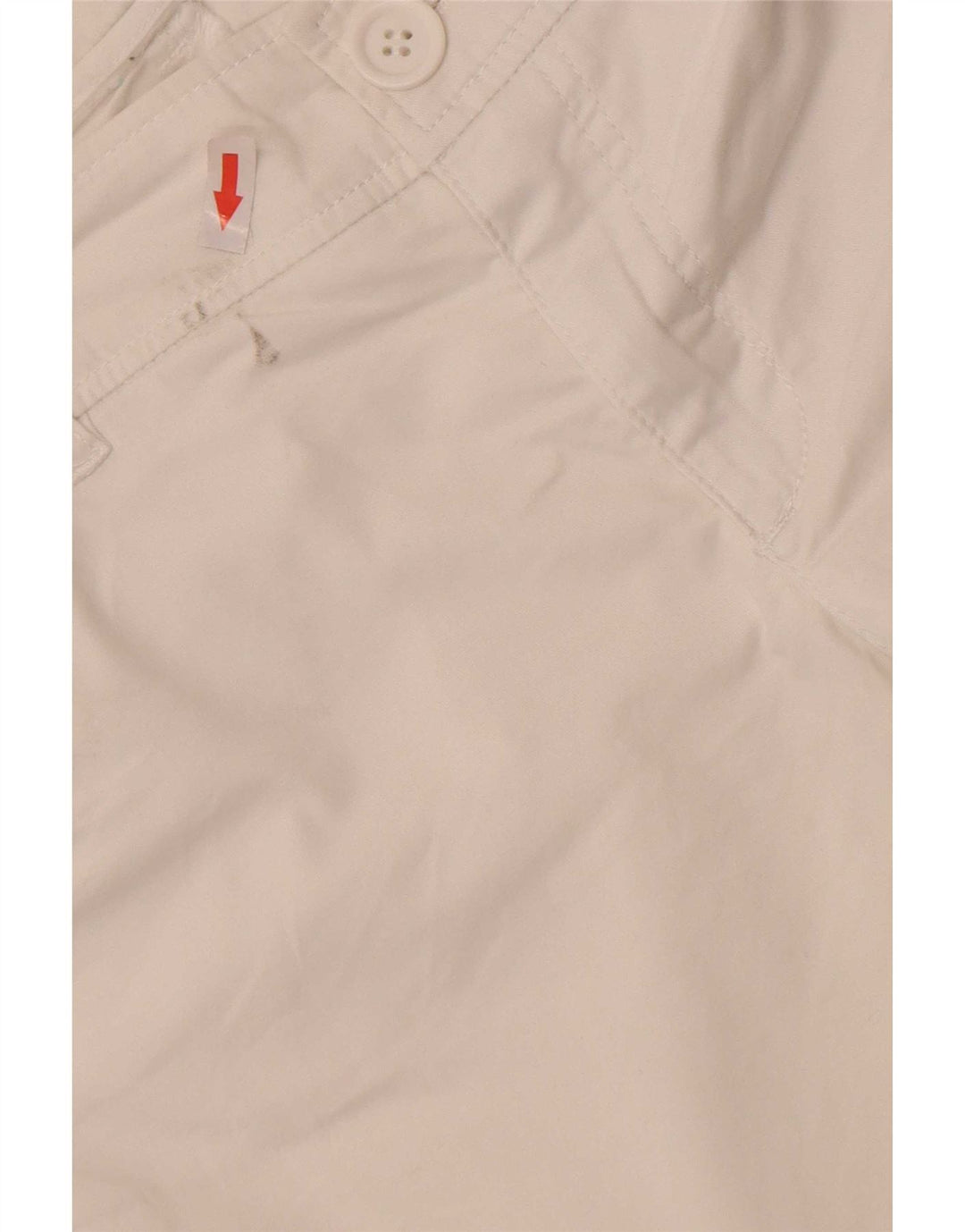 Benetton Γυναικείο Bootcut Casual Παντελόνι IT 44 Medium W32 L32 Λευκό βαμβακερό