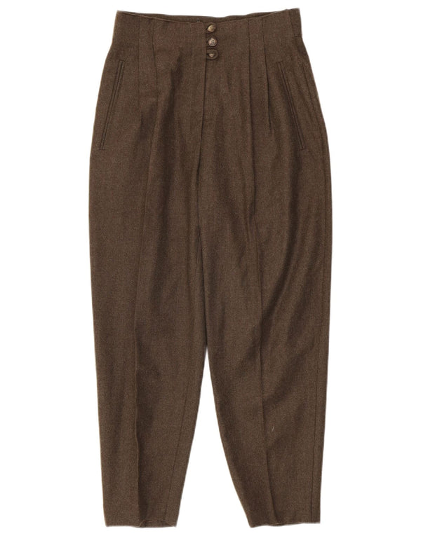 Vintage γυναικείο παντελόνι με καρφίτσα IT 42 Medium W26 L25 Khaki