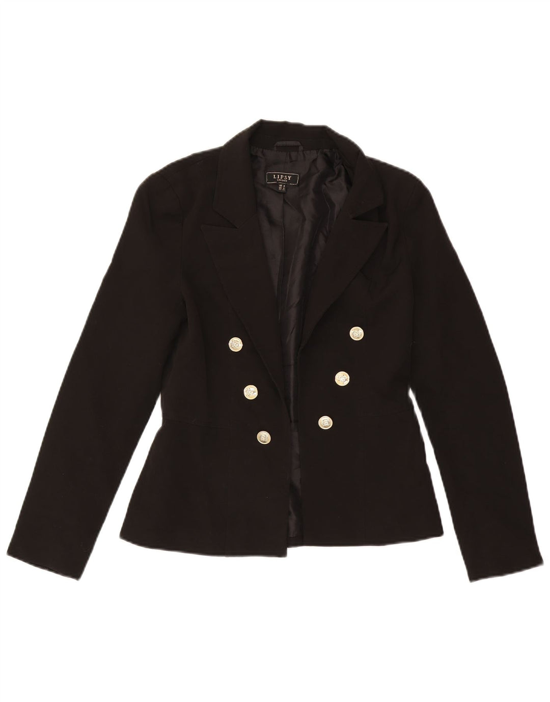 Lipsy Γυναικείο Open Blazer Jacket UK 8 Small Black Polyester